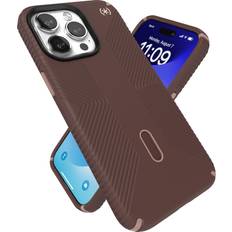 Speck iPhone 15 Pro Max Hülle – ClickLock rutschfeste Interlock, MagSafe kompatibel, Fallschutzgriff – kratzfest, weiche Haptik 6,7 Zoll Handyhülle – Presidio2 Grip New Planet/Clay Tan/Warm Sand