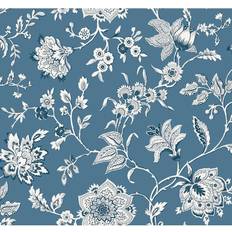 York Wallcoverings Sutton Blue Wallpaper Roll