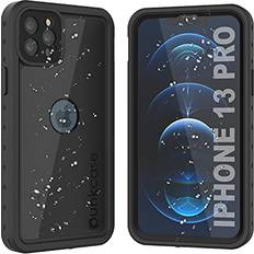 iPhone 13 Pro Waterproof IP68 Case Punkcase [Black] [StudStar Series] [Slim Fit]