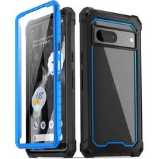 Poetic Guardian Case for Google Pixel 7 Clear Case with Built-in Screen Protector Blue
