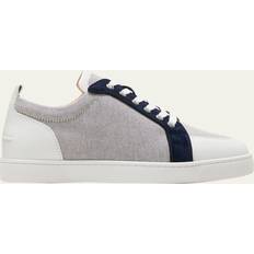 Christian Louboutin Men Shoes Christian Louboutin Men's Rantu Colorblock Leather Low-Top Sneakers Version Navy 12D US