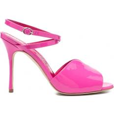 Manolo Blahnik Pink Heeled Sandals Manolo Blahnik Hourani Sandals