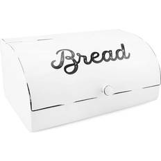 AuldHome Design Farmhouse Vintage Enamelware Countertop Bread Box