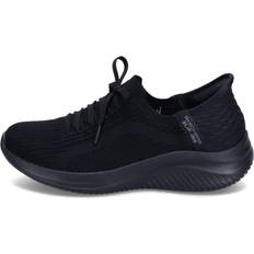 Skechers Wide Fit Trainers Skechers Damen Ultra Flex 3.0 Brilliant Path Schwarz/Schwarz, Weit