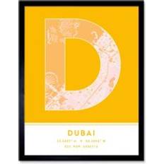 Wee Blue Coo United Arab Emirates City Map Modern Typography Stylish Letter Word