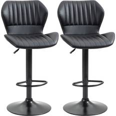 Barhocker Homcom 2er-set drehbare barstühle Barhocker