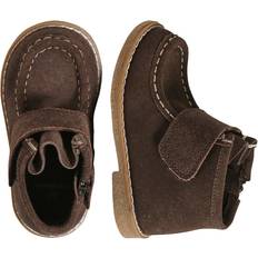 Brown Baby Booties Children's Shoes Vertbaudet Baby Klett-Boots braun