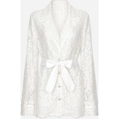 Velluto a coste Abbigliamento Dolce & Gabbana Floral Lace Pajama Shirt