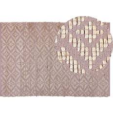 Carpets & Rugs Beliani Cotton Area Rug Beige