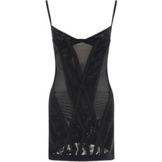 Dion Lee Black Oblique Minidress Black AU