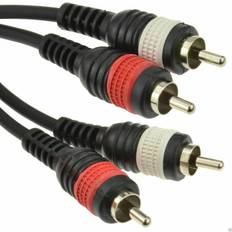 Pulse Twin cinch abgeschirmtes stecker zu stecker rca audio kabel 3m