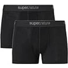 Naturel Sous-vêtements pour hommes super.natural Herren Tundra175 2er Pack Unterhosen schwarz