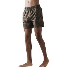 Dame - Grønne Badebukser XL, Dark Olive Born Rich Mens Persie Camo Swim Shorts