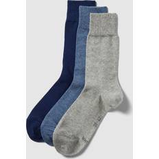 S.Oliver Damen Socken s.Oliver RED LABEL Socken mit Label-Detail im 3er-Pack in Blau, Größe 39/42 39/42