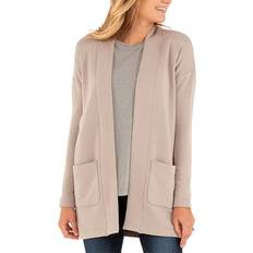 Elastane/Lycra/Spandex Cardigans Free Fly Thermal Cardigan Womens Sweater, DUNE