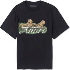 Amiri Tops Amiri Black Cheetah T-Shirt BLACK