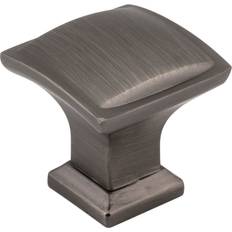 Building Materials Jeffrey Alexander 435 Annadale 1-1/4 Inch Square Cabinet Knob Brushed Pewter Cabinet Hardware Knobs Square