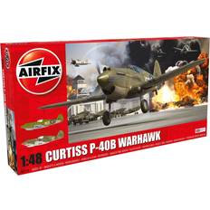 Airfix Scale Models & Model Kits Airfix Airfix WWII Curtiss P-40B Warhawk 1:48 Military Aircraft Plastic Model Kit