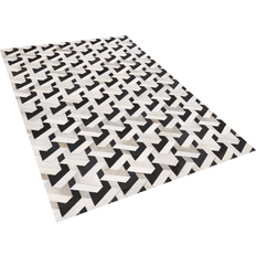 Carpets & Rugs Beliani Cowhide Area Rug Black