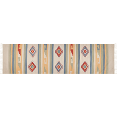 Carpets & Rugs Beliani Cotton Kilim Runner Rug Beige