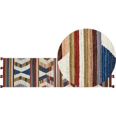 Carpets & Rugs Beliani Wool Kilim Runner