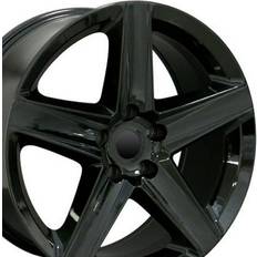 OE Wheels 20 inch Black 9082 Rim Fits Dodge & Jeep Grand Cherokee Style