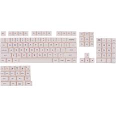 Keyboards Greenzech English 124 Keys Milk PBT Keycap Sublimation Profile