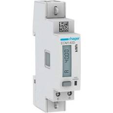 Hager Leistungsmesser Hager energiezähler 1phasig ecm140d ip20 elektrizitätszähler energiezähler 18 mm