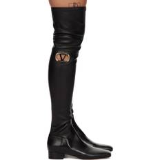 Valentino Garavani High Boots Valentino Garavani Black VLogo Type Boots IT