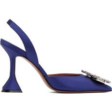 44 - Blau Pumps Amina Muaddi Begum Sling 95 - Navy