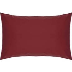 Polyester Pillow Cases Belledorm Easycare Percale Housewife Pillow Case Red (76x51cm)