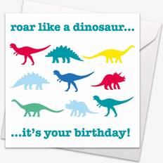 Multi Dino Birthday Card