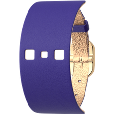 Bracelet Cuir Bleu Outremer Rose Sirene - Bleu