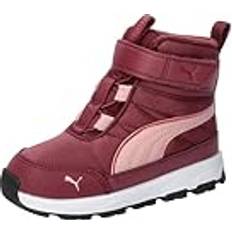 Röda Tossor Barnskor Puma Evolve Boot AC INF, Unisex Babyskor, Dark Jasper-Future Pink-Astro Red, EU, Mörk Jasper Future Pink Astro Red