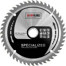Power Tool Accessories TCT16548T Saxton 165mm x 48t TCT Thin Kerf Cordless Circular Saw Blade Compatible With Dewalt Makita Ryobi Bosch