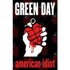 Black Posters Green Day American Idiot Textile Poster