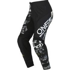 M Motorcykelbyxor O'Neal Element Attack Pantaloni Motocross Giovani Child för män, svart/vit