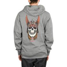 Andy Anderson Skull Pullover Hoodie Grey Heather
