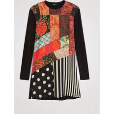 Paisley Vestidos Desigual Ybore Dresses Black