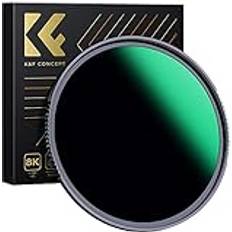 K&F Concept ND1000-filter, 10 stoppneutralt densitet ND-filter, vatten/olja/dammsäkert ND-linsfilter för kameralins flerskiktsbeläggning optikglas 46 mm