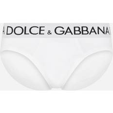 Dolce gabbana undertøj Dolce & Gabbana Undertøj Herre Bomuld Trusser Med Logo Hvid
