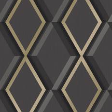 I Love Wallpaper I Love Wallpaper Profile Geometric Wallpaper In Black