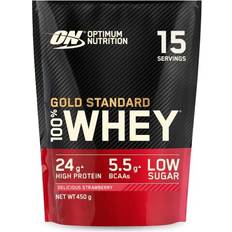 Optimum Nutrition Gold Standard 100% Whey Muscle Recovery Protein Powder Naturally Occurring Glutamine, 15