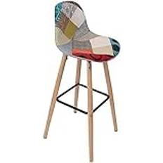 Multicolore Chaises Home Deco factory Scandinave Patchwork Tabouret de bar