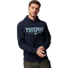 Superdry Code Core Sport hættetrøje Herrer Hoodies og Sweatshirts Blå