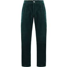 Armani Men Trousers Armani Emporio J18 Slim Fit Regular Waist Mens Velvet Trousers Green Cotton Waist