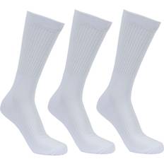 Trespass Unisex Socks Trespass Unisex Pair Rib Crew Socks Sportsmen White 7/11