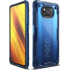 Ringke Fusion-X Compatible with Poco X3 NFC Case, Compatible with Xiaomi Poco X3 Pro Cover Space Blue