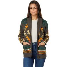 Yellow Cardigans Faherty Faherty Women's B.YELLOWTAIL Woodland Cardigan Eagle Peak, Medium, Cotton/Nylon/Elastane