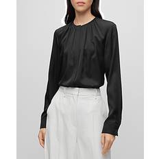 HUGO BOSS Black Blouses HUGO BOSS Banorah Silk-Blend Blouse